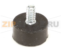 BUMPER, RUBBER, 6-32 STEM