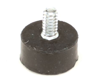 BUMPER, RUBBER, 6-32 STEM