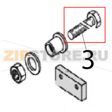 Screw Angelo Po C165D Screw Angelo Po C165DЗапчасть на деталировке под номером: 3
