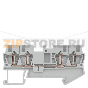 КЛЕММА ПРОХОДНАЯ ПРУЖИННОЕ ПОДСОЕДИНЕНИЕ, 4 ПОДСОЕДИНЕНИЯ: 0.14 - 1.5 MM2, ШИРИНА: 4.2 MM, СЕРАЯ Siemens 8WH2004-0AE00 
