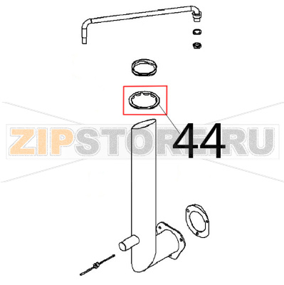 Fermaglio guarnizione §: 50 Angelo Po FX82E2T Fermaglio guarnizione §: 50 Angelo Po FX82E2TЗапчасть на деталировке под номером: 44