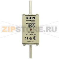 Предохранитель, 100 A, DC 1000 В, 50 кА, NH1, gPV, UL PV, UL, IEC Eaton FUSE 100A 1000V DC PV SIZE