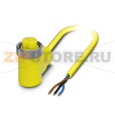 Кабель для датчика / исполнительного элемента Phoenix Contact SAC-3P- 2,0-400/MINFR 3-полюсн., ПВХ, желтый RAL 1021, свободный конец, к Гнездо угловой 7/8"-16UNF, А-кодирование, Длина кабеля: 2 м.Минимальный заказ: 1 шт.Упаковка: 1 шт.