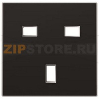 Накладка розетки, чёрный бархат ABB 1500.00
