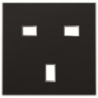 Накладка розетки, чёрный бархат ABB 1500.00