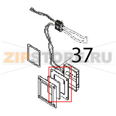 Lamp gasket Angelo Po FM1221E1 Lamp gasket Angelo Po FM1221E1Запчасть на деталировке под номером: 37