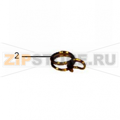 Hose wire clamp silver Meiko FV 130.2 Hose wire clamp silver Meiko FV 130.2Запчасть на деталировке под номером: 2Название запчасти Meiko на английском языке: Hose wire clamp silver Meiko FV 130.2