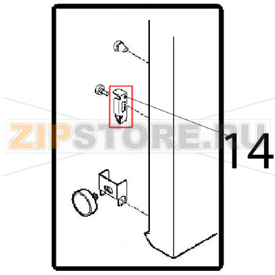 Frame retainer joint Angelo Po FM1221E1 Frame retainer joint Angelo Po FM1221E1Запчасть на деталировке под номером: 14