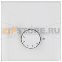 Накладка с поворотной ручкой для термостата, белая ABB 2TKA00000274