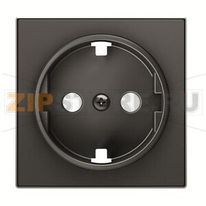 Накладка для розетки, чёрный бархат ABB 2CLA858800A1501 