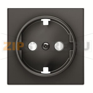 Накладка для розетки, чёрный бархат ABB 2CLA858800A1501 