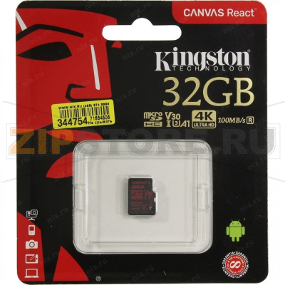 Карта памяти 32 Гб Kingston SDCR-32GBSP 