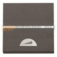 Механизм электронного клавишного светорегулятора 40-450 Вт, двухмодульный, антрацитовый ABB 2CLA226000N1801