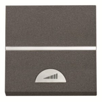 Механизм электронного клавишного светорегулятора 40-450 Вт, двухмодульный, антрацитовый ABB 2CLA226000N1801