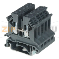 Клемма проходная, серая CHIKU RTB 2,5B