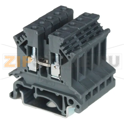 Клемма проходная, серая CHIKU RTB 2,5B 