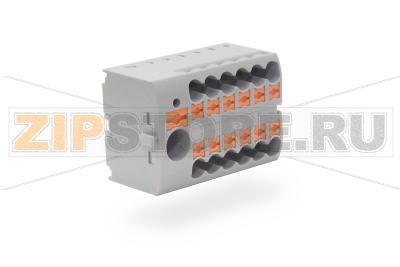 Клемма проходная Push-in, красная CHIKU RPVF 6/12X2,5 RD 