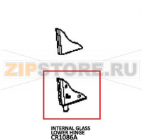 Internal glass lower hinge Unox XB 893