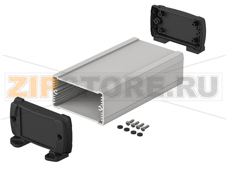 Корпус закрытый, 80x42x150 мм, с пластмассовыми крышками Bopla ELP 840-0150 DW 