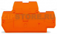End and intermediate plate; 2 mm thick; gray Wago 870-518