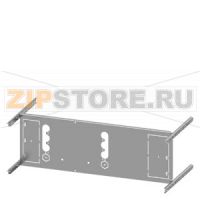 SIVACON S4 EBS SENTRON 3VA 3VA23 (400 A) 3-pole Mounting position horizontal Plug-in base, Insert Number of switches 1 Height 250 mm device holder Width 800 mm Branch heights 250, 300, 350mm Siemens 8PQ6000-8BA28