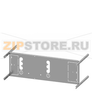 SIVACON S4 EBS SENTRON 3VA 3VA23 (400 A) 3-pole Mounting position horizontal Plug-in base, Insert Number of switches 1 Height 250 mm device holder Width 800 mm Branch heights 250, 300, 350mm Siemens 8PQ6000-8BA28 