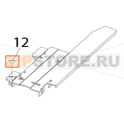 Sensor sticker Toshiba TEC B-852-TS22-QP-R Sensor sticker Toshiba TEC B-852-TS22-QP-RЗапчасть на деталировке под номером: 12