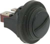 PULSANTE UNIPOLARE NERO 16A 250V