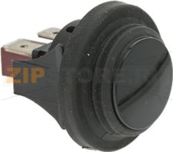 PULSANTE UNIPOLARE NERO 16A 250V 