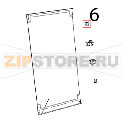 Boccola liscia perno porta chefft Unox XVC 1005EP Boccola liscia perno porta chefft Unox XVC 1005EPЗапчасть на деталировке под номером: 6