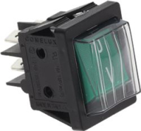 2-ПОЛЮСНЫЙ ЗЕЛЕНЫЙ ВЫКЛЮЧАТЕЛЬ 250V 16A