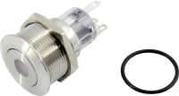 Кнопка, 1 x выкл/вкл, с фиксацией, 1 шт TRU Components TC-GQ22-A-11ZD/G/12V/S203