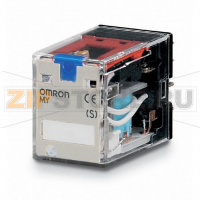 Реле силовое миниатюрное электромеханическое Omron MY4IN-D2 24VDC (S)
