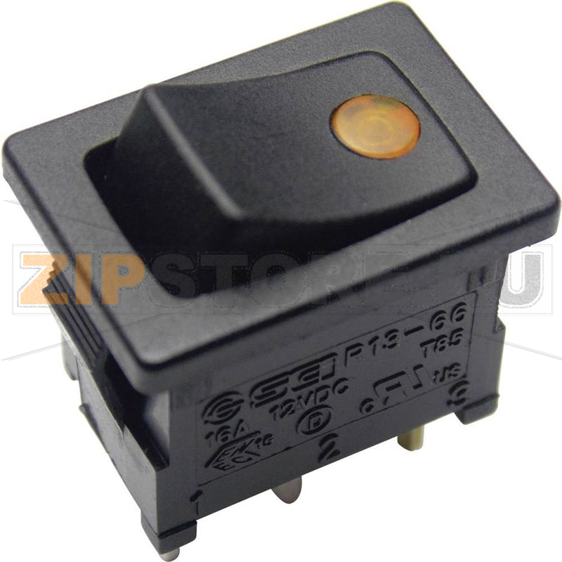 Переключатель клавишный 12 В/DC, 16 А, 1 x выкл/вкл TRU Components TC-R13-66B2-02 B/B 