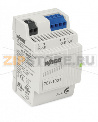 Switched-mode power supply; Compact; 1-phase; 12 VDC output voltage; 2 A output current Wago 787-1001 Источник питания с первичной синхронизациейСовместимы с оборудованием с защитой класса IIЕстественное конвекционное охлаждение при горизонтальной установкеКаскадный профиль, идеальный выбор для распределительных щитов или распределительных коробокРабота в параллельном режиме, возможность последовательного соединенияЭлектрически изолированное выходное напряжение (SELV) согласно EN 60950-1/UL 60950...