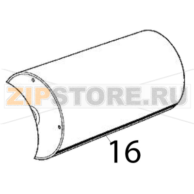 Assieme tamburo evap. Scotsman MAR 301 SPLIT Assieme tamburo evap. Scotsman MAR 301 SPLITЗапчасть на деталировке под номером: 16