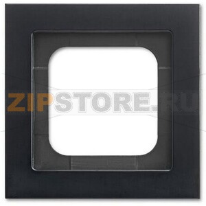 Рамка одноместная, черная матовая ABB 1743.46 