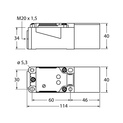 Датчик емкостный Turck BC20-CP40-VP4X2 