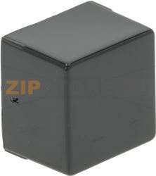 КНОПКА КВАДРАТНАЯ ЧЕРНАЯ 23x23 ММ 