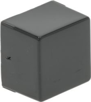 КНОПКА КВАДРАТНАЯ ЧЕРНАЯ 23x23 ММ