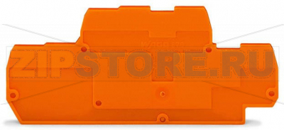 End and intermediate plate; 2 mm thick; gray Wago 870-573 