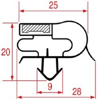 SNAP-IN GASKET 660x580 mm