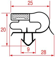 SNAP-IN GASKET 660x580 mm