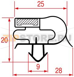 SNAP-IN GASKET 660x580 mm 