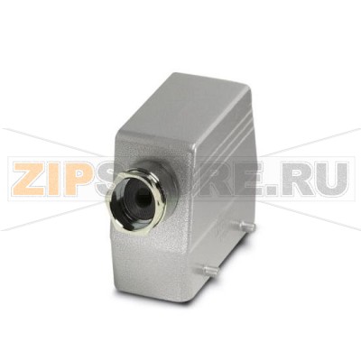 Корпус с кабельным сальником Phoenix Contact HC-B 16-TFQ-76/M1PG29S крепление производится двумя защелками, высота 76 мм, с резьбовым соединением, 1x Pg29, боковое подключение кабеля.Минимальный заказ: 10 шт.Упаковка: 10 шт.