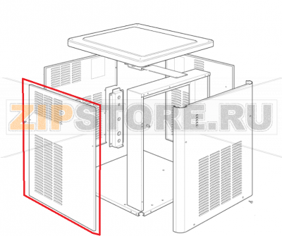 Linkswand Scotsman MF 56 ASR    Linkswand Scotsman MF 56 ASRЗапчасть на сборочном чертеже под номером: 6Название запчасти Scotsman на немецком языке: Linkswand Scotsman MF 56 ASR