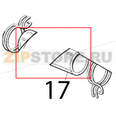 Abflussrohr Scotsman EC 126 AS Abflussrohr Scotsman EC 126 ASЗапчасть на деталировке под номером: 17