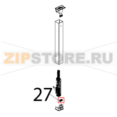 Int. glass seal L.M., L=22 mm Unox XF 188 Int. glass seal L.M., L=22 mm Unox XF 188Запчасть на деталировке под номером: 27