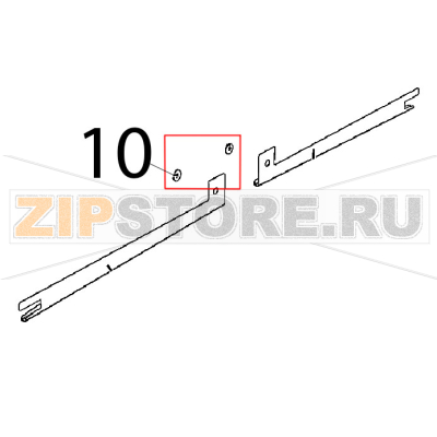 Rondella porta Unox XL 413 Rondella porta Unox XL 413Запчасть на деталировке под номером: 10