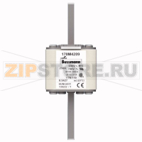 Предохранитель, 250 A, AC 690 В, 200 кА, DIN 1, 53x66x138 мм, aR, DIN, IEC Eaton FUSE 250A 690V